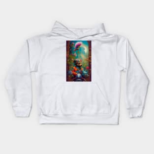 fantasy floral imagination #2 Kids Hoodie